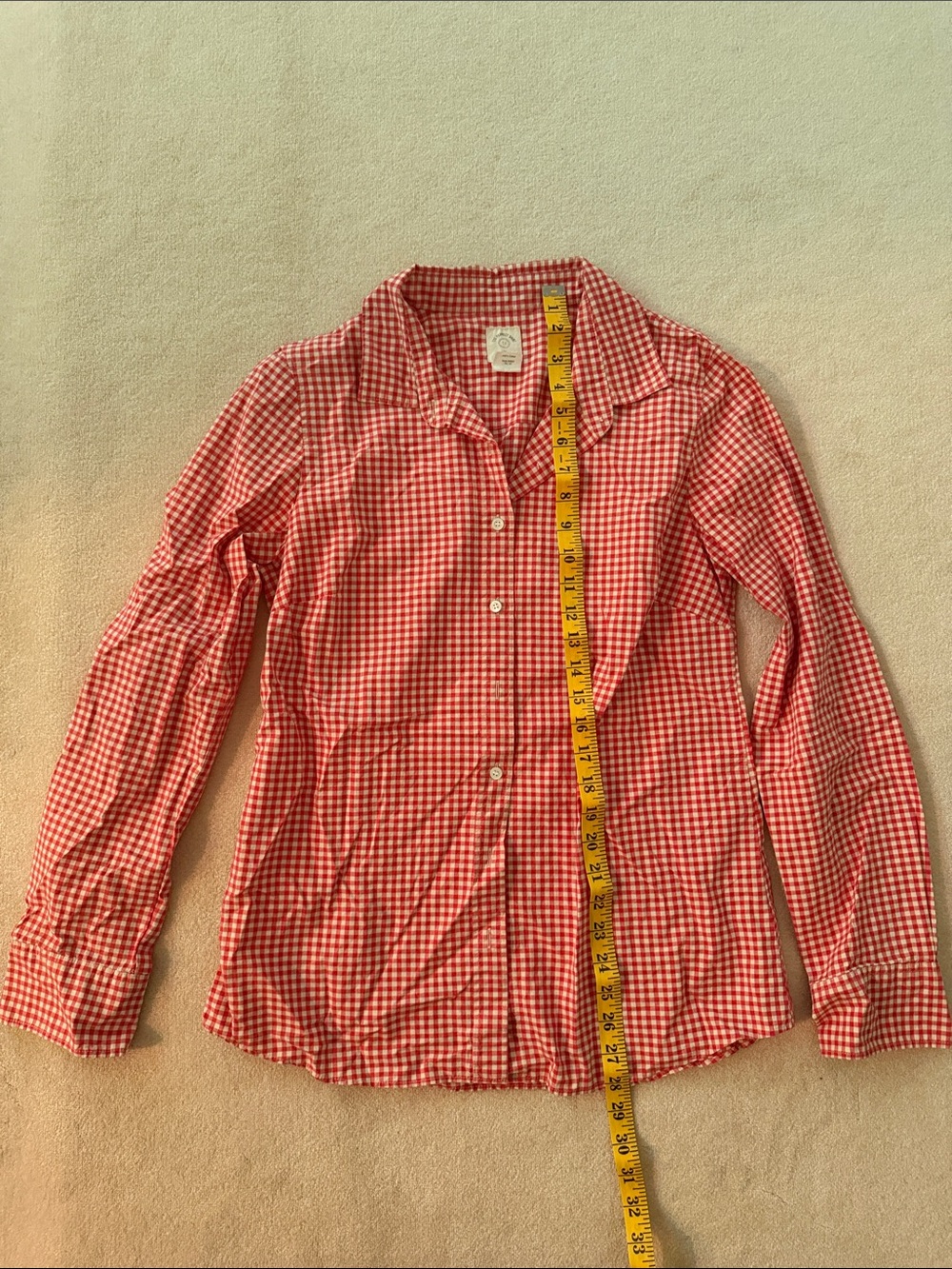 J. Crew Red & White Gingham Shirt - The Perfect Shirt
